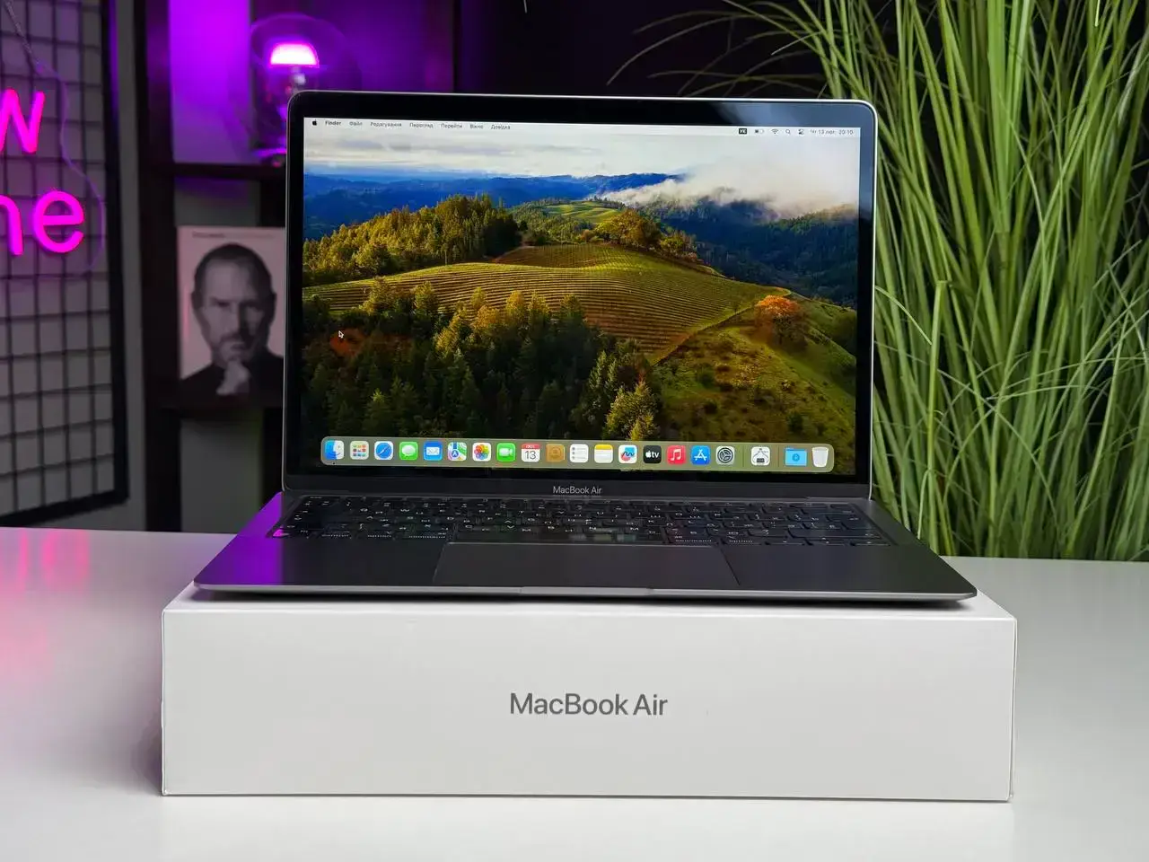 Б/У MacBook Air 13" M1/8CPU/7GPU/8GB/256GB Space Gray 2020 (MGN63) - US English - Состояние: хороший | Аккумулятор: 85% | Комплектация: полный | Гарантія: 1 мес.