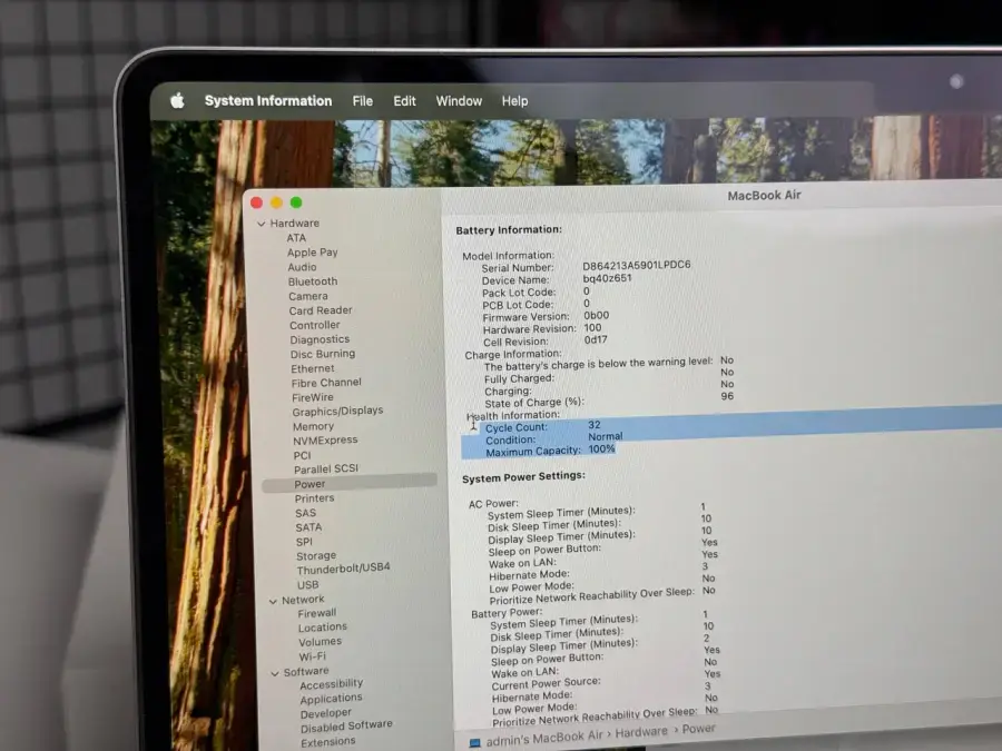 ВІТРИННИЙ MacBook Air 15" M3/8CPU/10GPU/16GB/512GB Space Gray 2024 (MXD13) - Стан: ідеальний | Комплектація: повний | Гарантія: 1 міс.