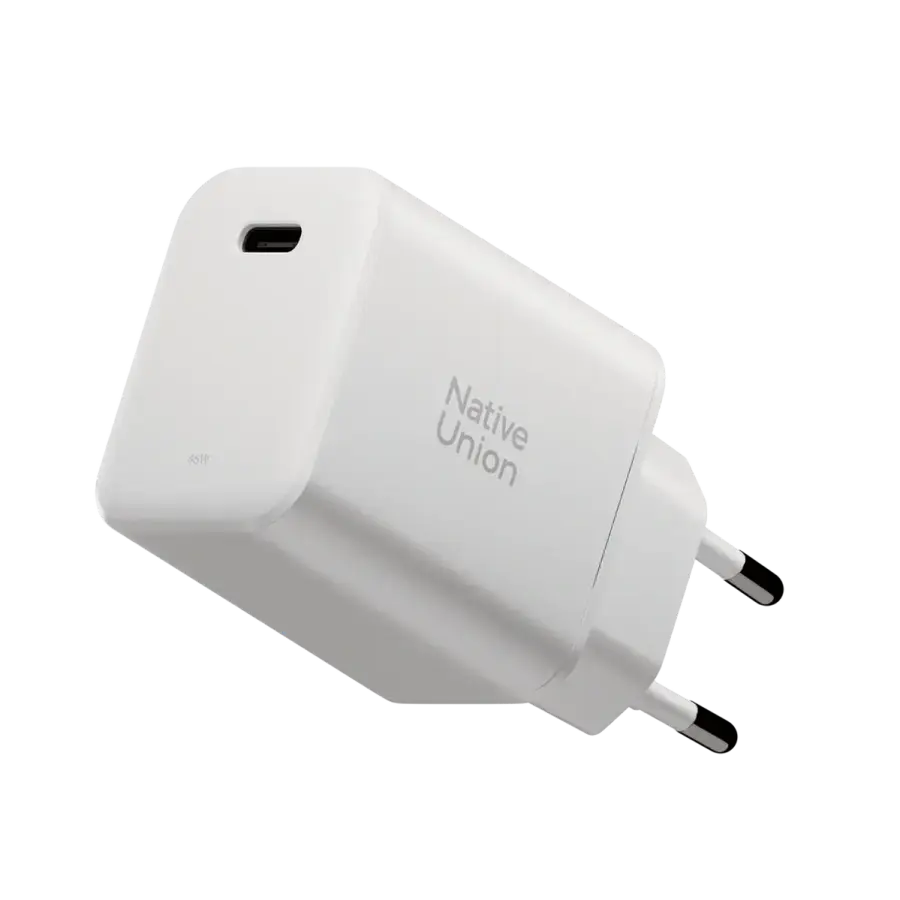 Зарядний пристрій Native Union Fast GaN Charger PD 45W USB-C Port - White (FAST-PD45-WHT-EU)