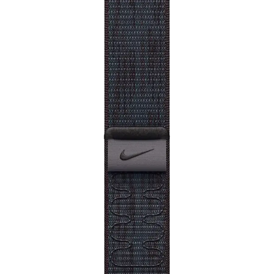 Apple Watch Series 10 GPS 46mm Jet Black Aluminum Case with Black/Blue Nike Sport Loop (MWX13+MYJD3)