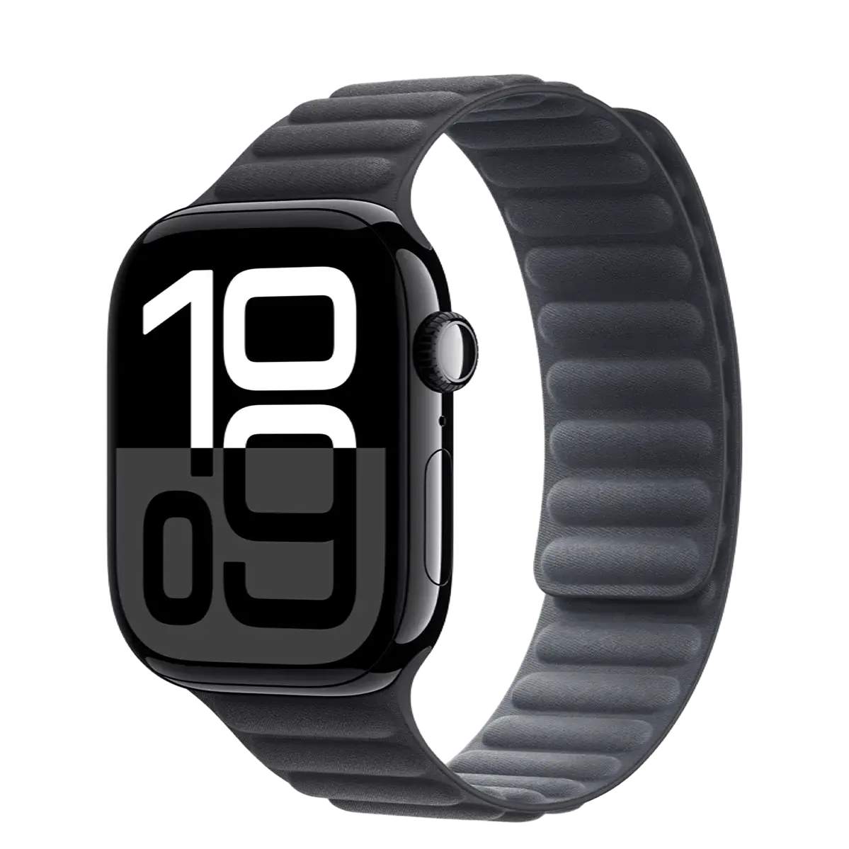 Apple Watch Series 10 GPS 46mm Jet Black Aluminum Case with Black Magnetic Link - M/L (MWX13+MXY03)