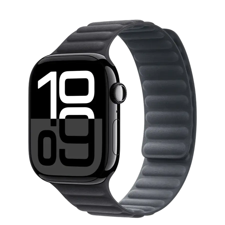 Apple Watch Series 10 GPS 46mm Jet Black Aluminum Case with Black Magnetic Link - M/L (MWX13+MXY03)