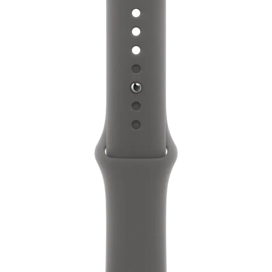 Apple Watch Series 10 GPS 46mm Jet Black Aluminum Case with Stone Gray Sport Band - M/L (MWX13+MXLY3)