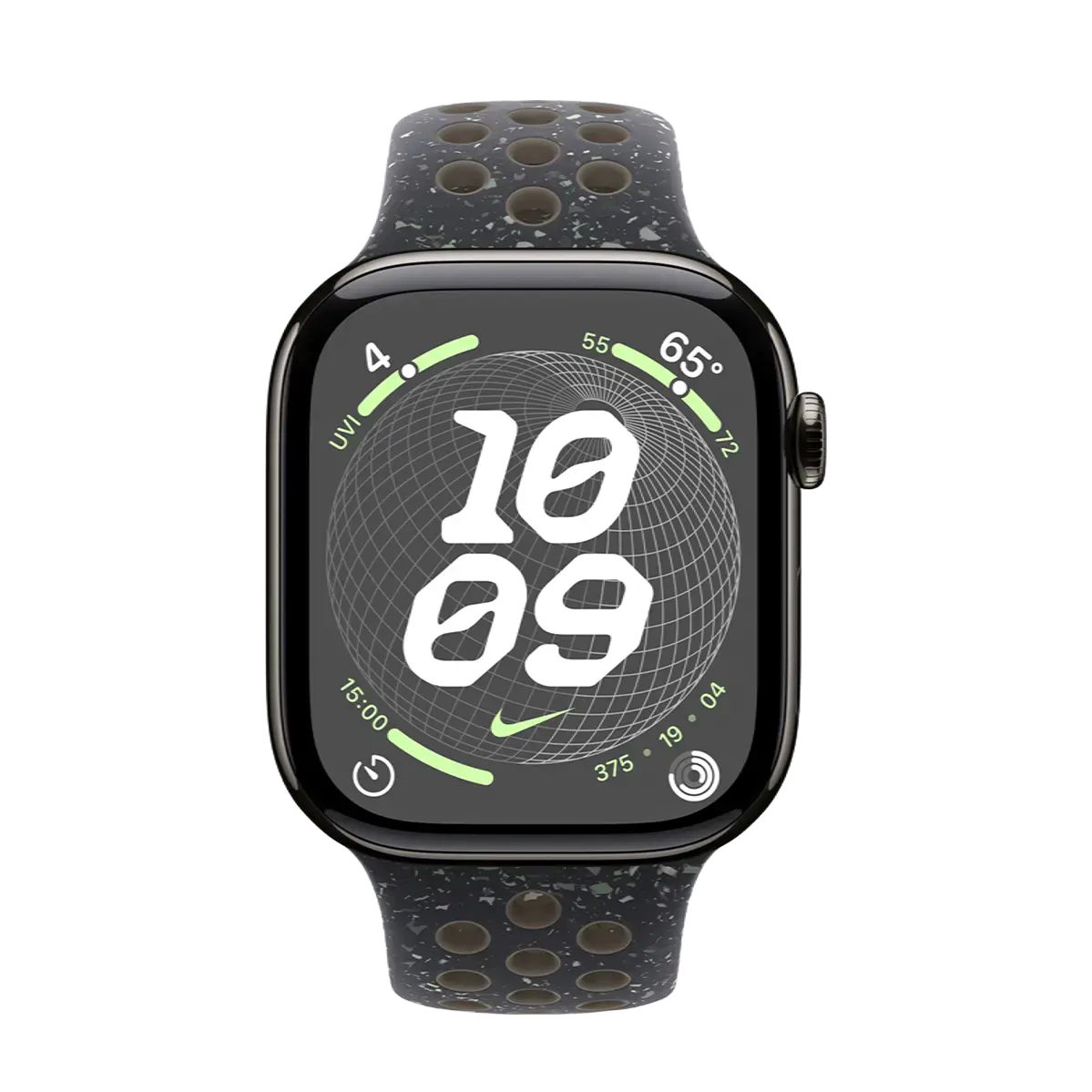 Apple Watch Series 10 GPS + Cellular 46mm Slate Titanium Case with Midnight Sky Nike Sport Band - M/L (MX173+MYL73)