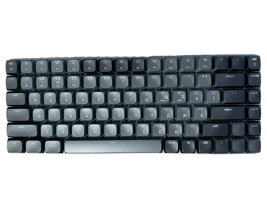 Бездротова клавіатура з підсвіткою Satechi SM1 Slim Mechanical Backlit Bluetooth Keyboard - Dark (ST-KSM1DK-EN)