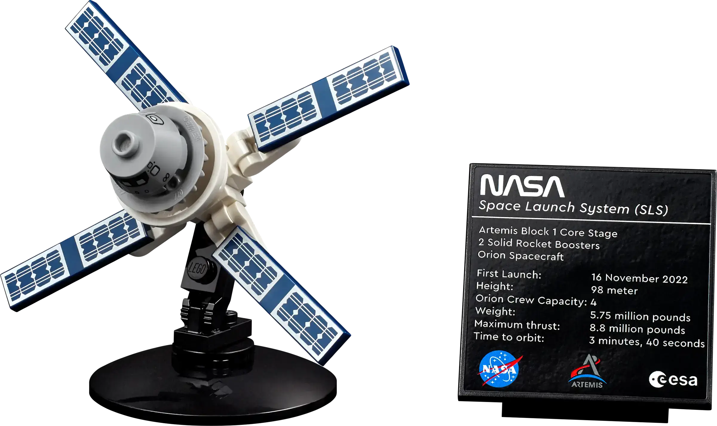 Блоковый конструктор LEGO Icons Система космического запуска НАСА Артемида (10341)