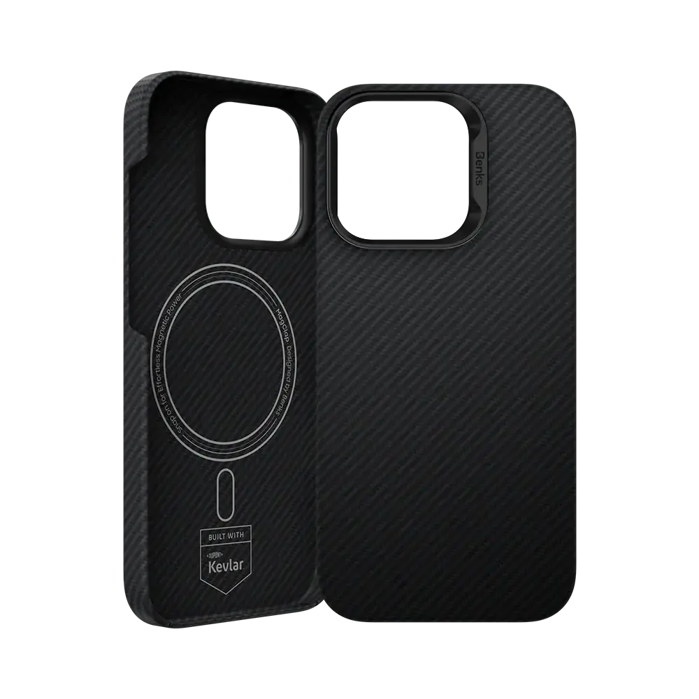 Чехол Benks iPhone 16 Pro Max Magnetic Kevlar ArmorAir Case 600D - Black (6948005904968)