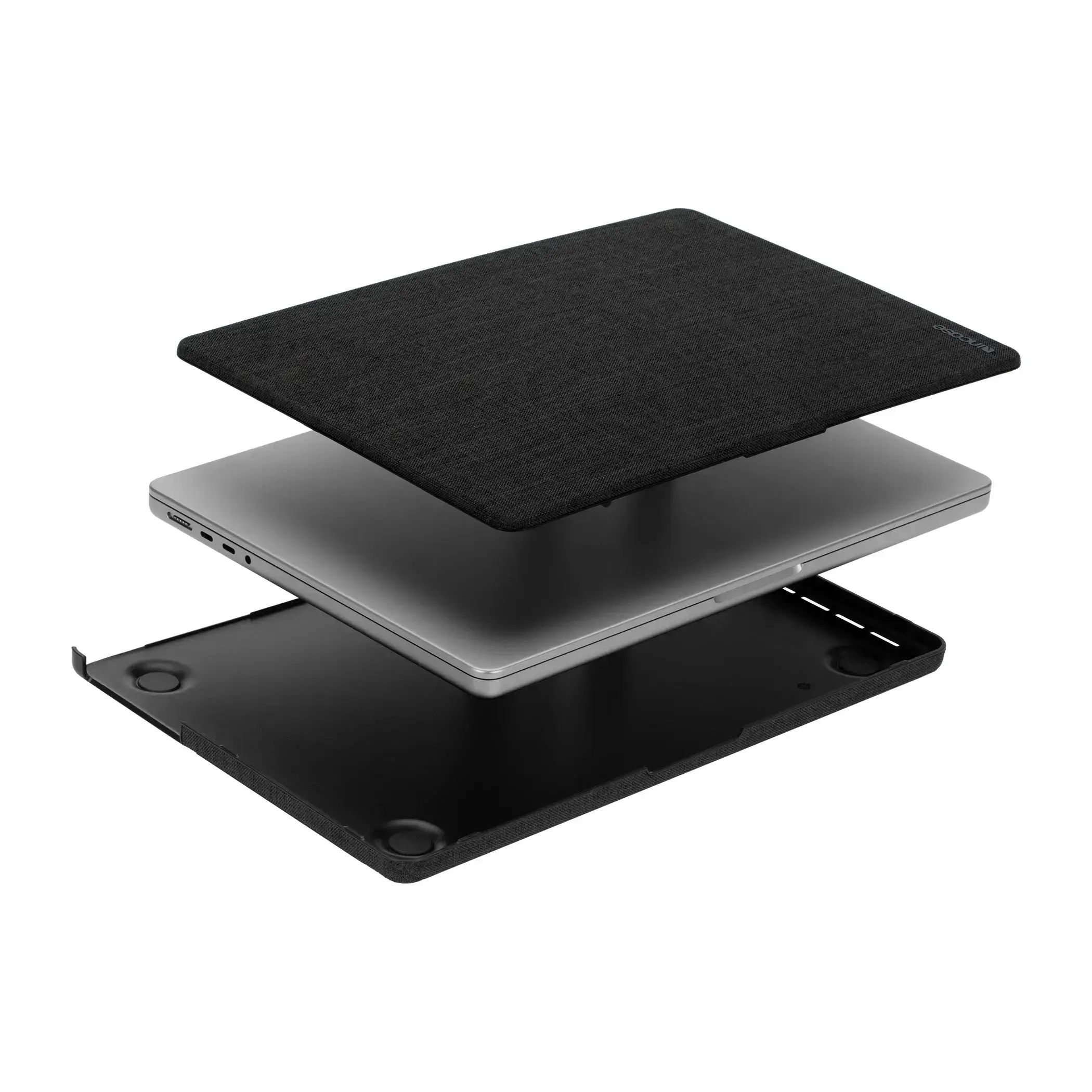 Чехол-накладка Incase Textured Hardshell with Woolenex for MacBook Pro 16.2" - Graphite (INMB200723-GFT)