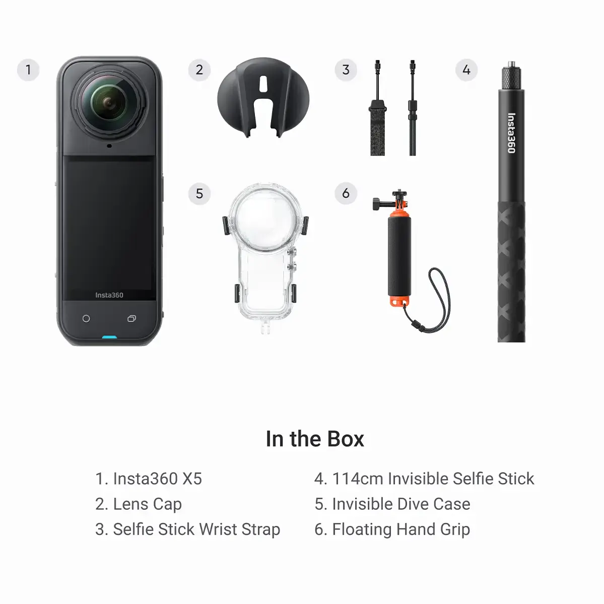 Экшн-камера Insta360 X5 Invisible Dive Bundle
