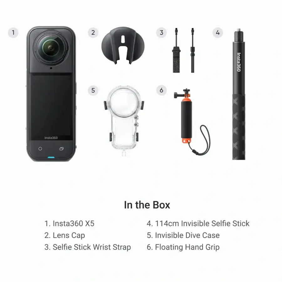 Екшн-камера Insta360 X5 Invisible Dive Bundle