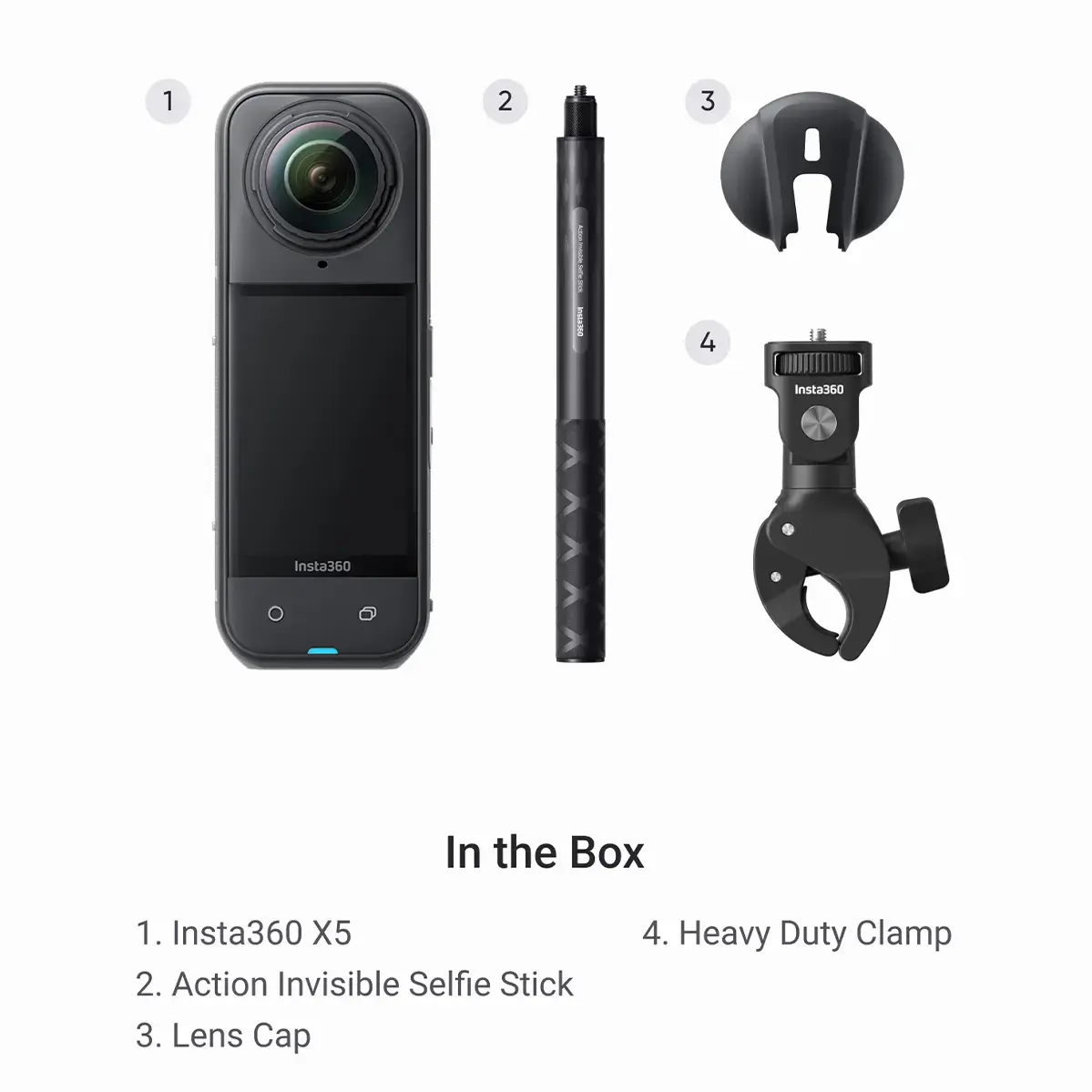 Экшн-камера Insta360 X5 Motorcycle Multiview Bundle (CINSAAHA_X502)