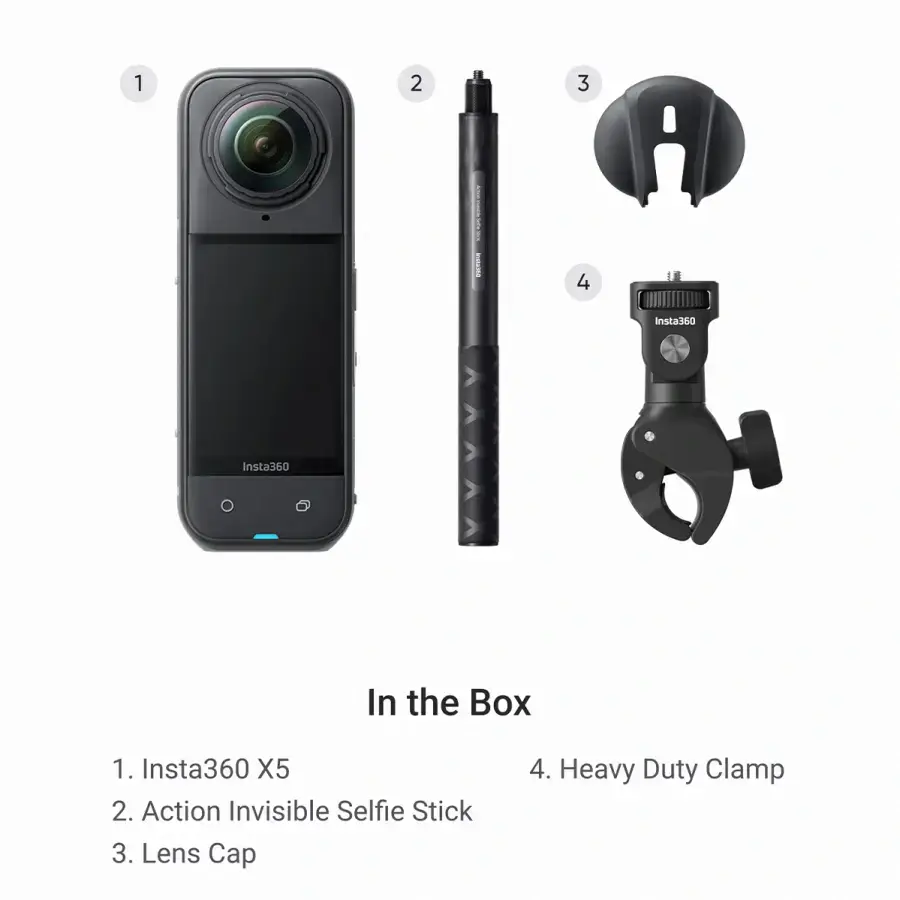 Екшн-камера Insta360 X5 Motorcycle Multiview Bundle (CINSAAHA_X502)