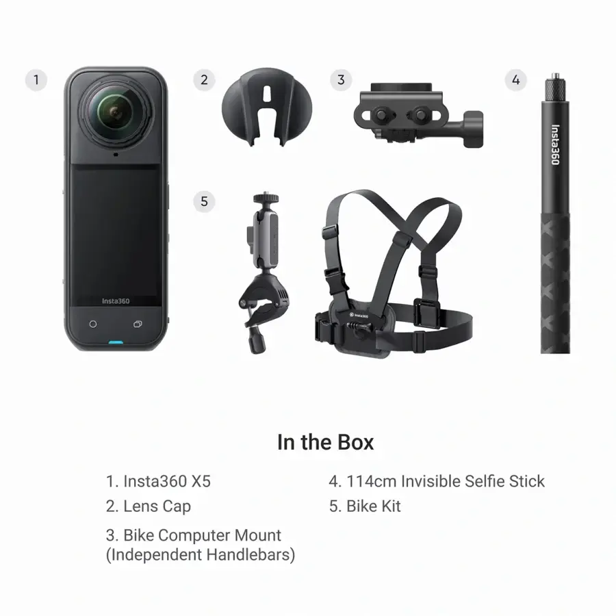 Екшн-камера Insta360 X5 Road Cycling Bundle [Independent]
