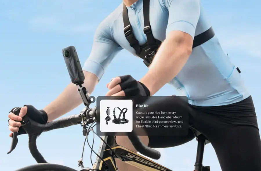 Екшн-камера Insta360 X5 Road Cycling Bundle [Independent]