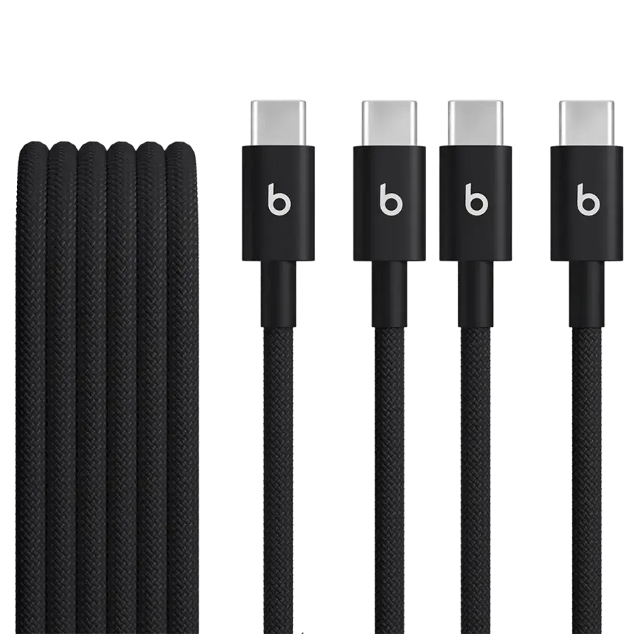 Кабель Beats Two-Pack USB-С to USB-C Woven Cables – Bolt Black (MDGC4)