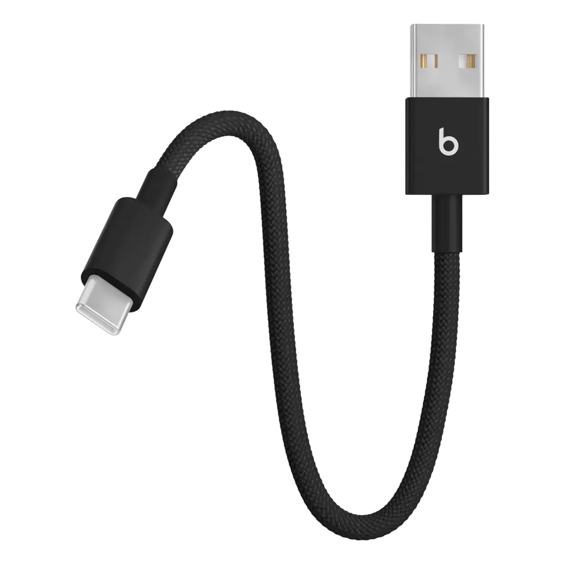 Кабель Beats USB-A to USB-C Woven Short Cable – Bolt Black (MEQL4)