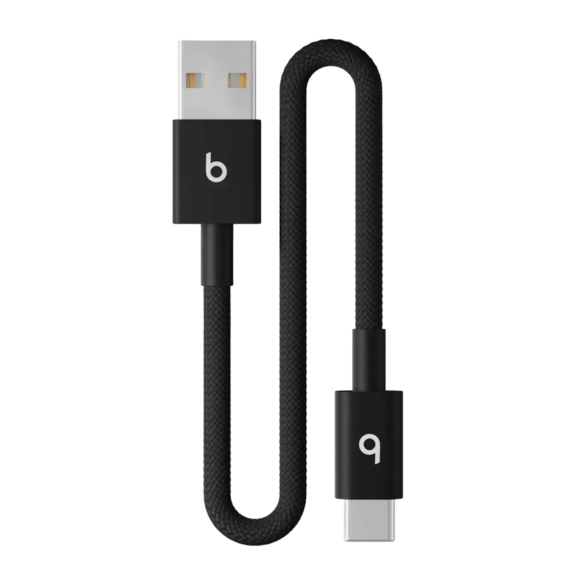 Кабель Beats USB-A to USB-C Woven Short Cable – Bolt Black (MEQL4)