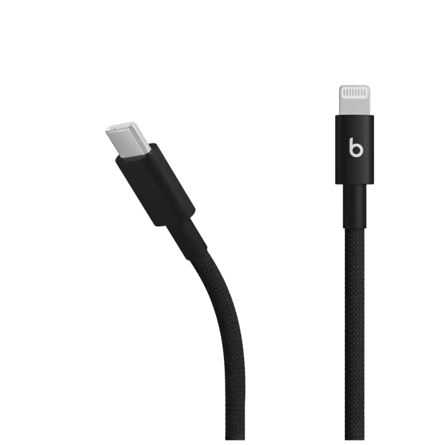 Кабель Beats USB-C to Lightning Woven Cable – Bolt Black (MDGK4)