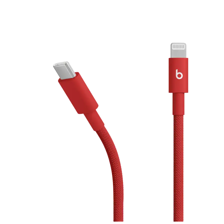 Кабель Beats USB-C to Lightning Woven Cable – Rapid Red (MFEH4)