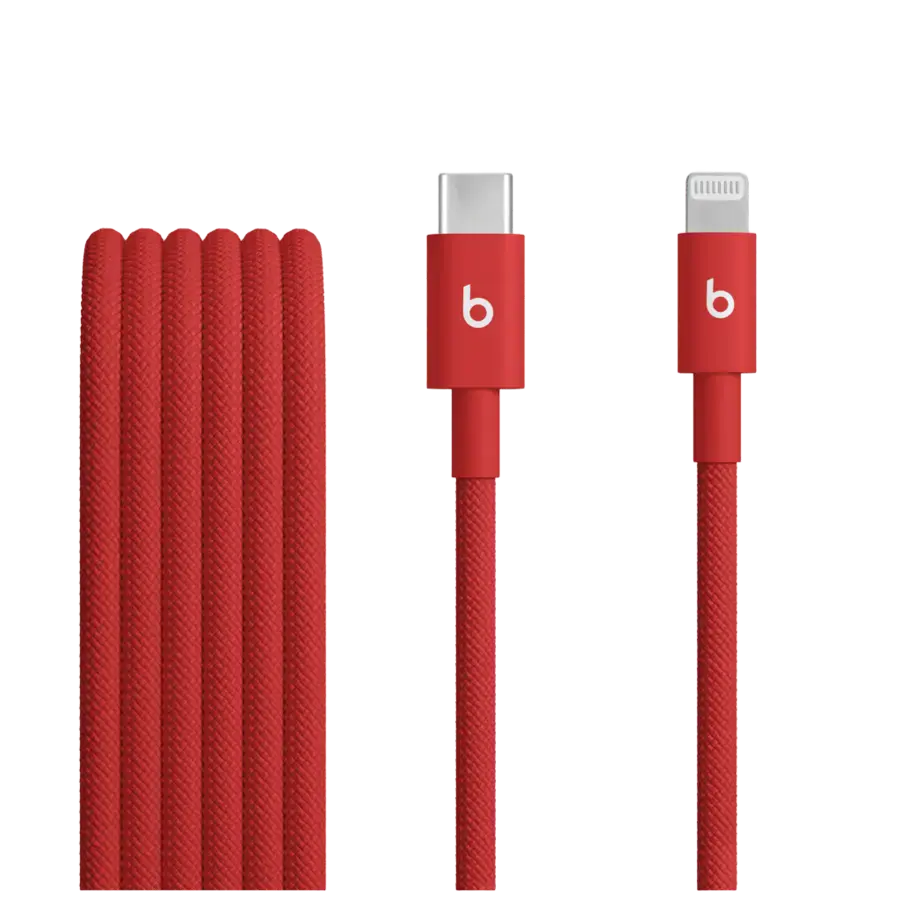 Кабель Beats USB-C to Lightning Woven Cable – Rapid Red (MFEH4)