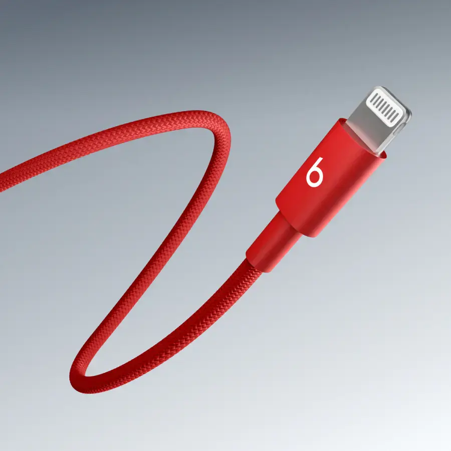 Кабель Beats USB-C to Lightning Woven Cable – Rapid Red (MFEH4)