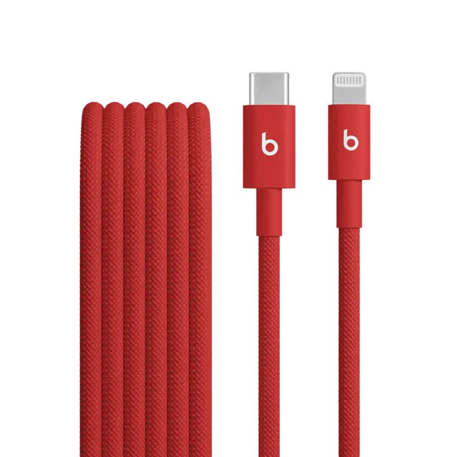 Кабель Beats USB-C to Lightning Woven Cable – Rapid Red (MFEH4)