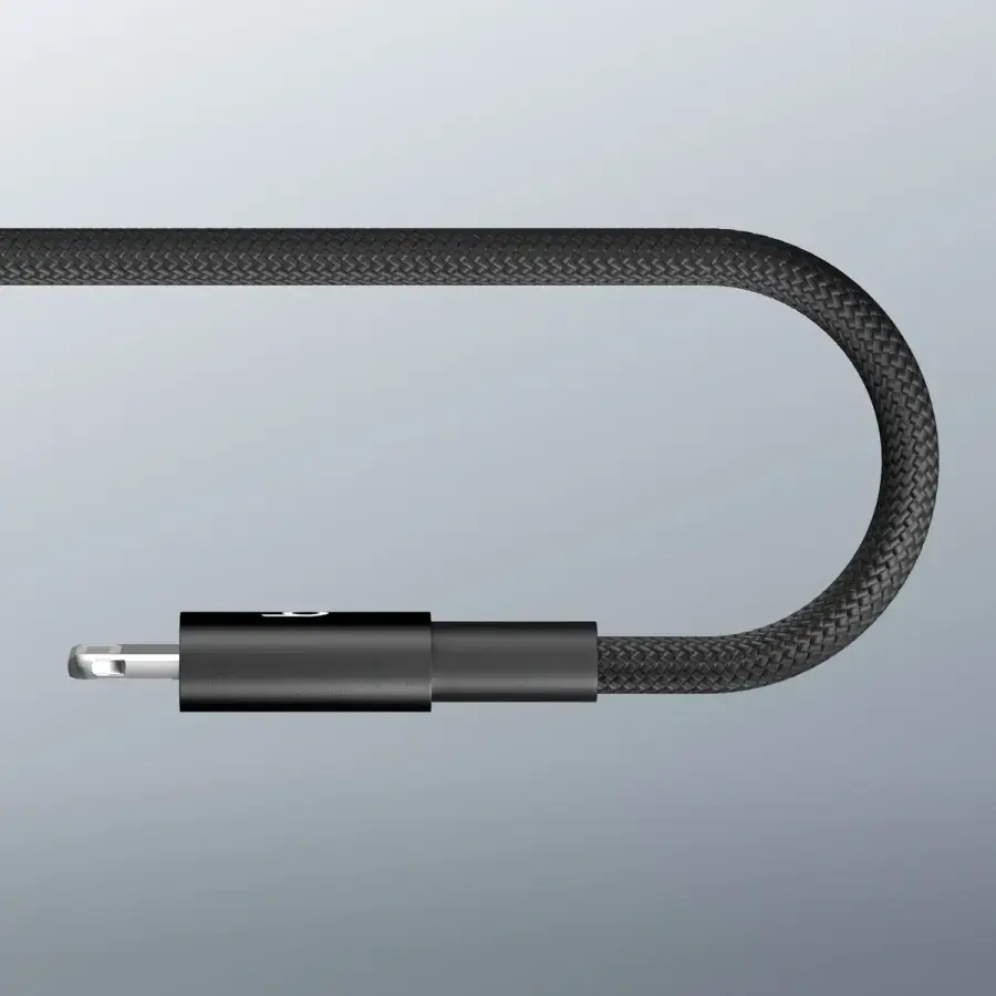 Кабель Beats USB-C to Lightning Woven Short Cable – Bolt Black (MEQM4)