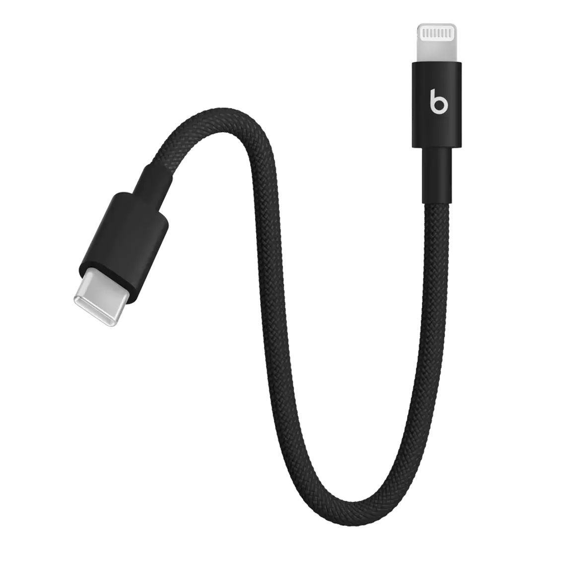 Кабель Beats USB-C to Lightning Woven Short Cable – Bolt Black (MEQM4)