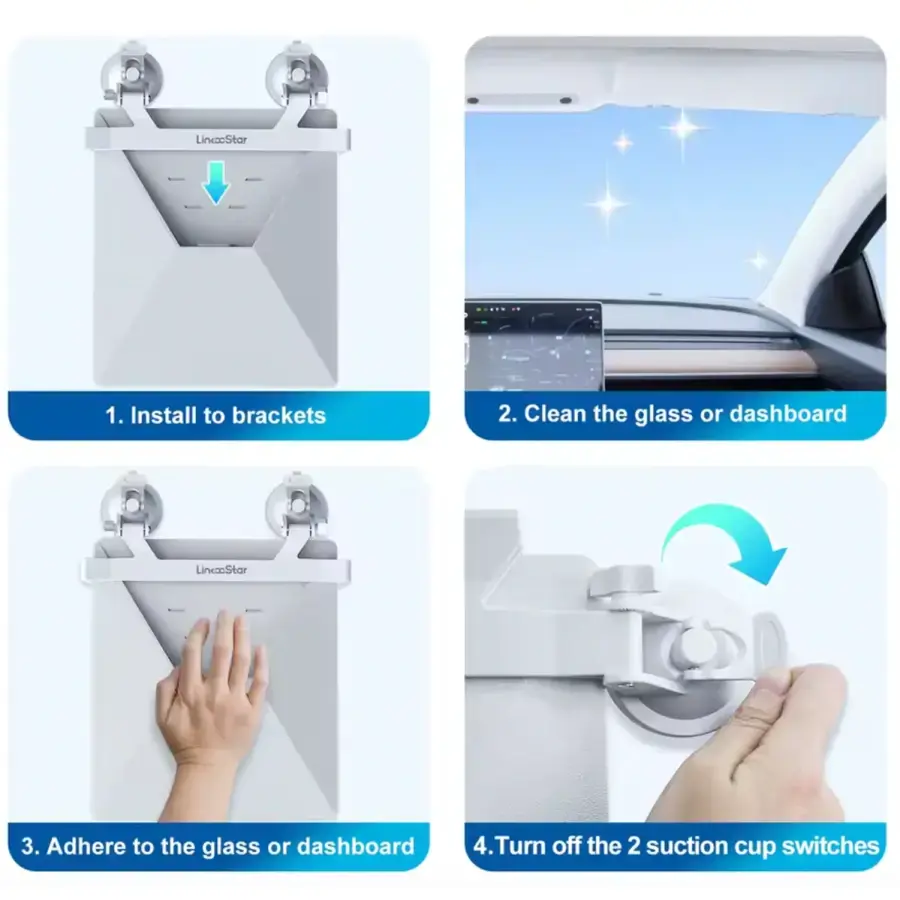 Кріплення на присосках на люк, переднє та заднє скло авто Suction Cup Mount для StarLink Mini