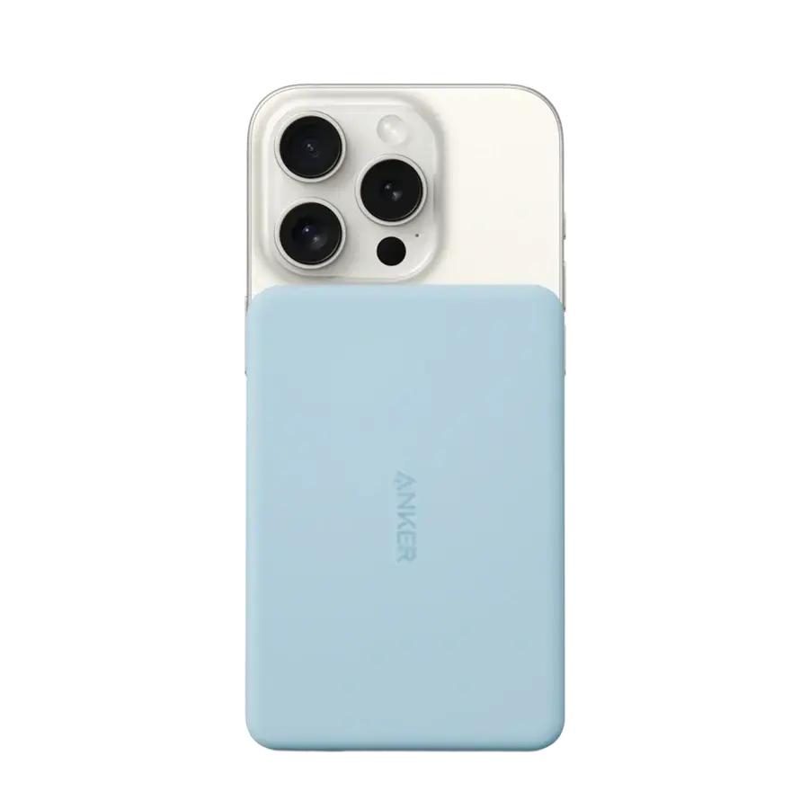 Магнитный павербанк Anker MagGo Power Bank [5K, Slim] - Blue (HRY02, A1667H31)
