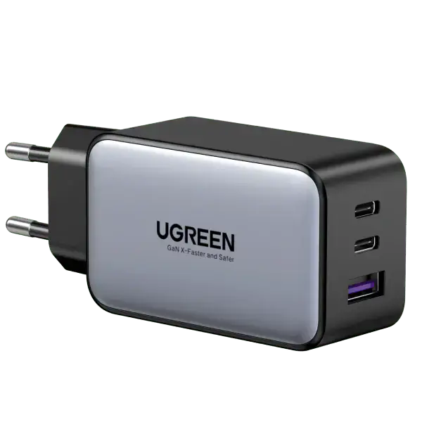Мережевий зарядний пристрій UGREEN Nexode 65W USB-C GaN Charger-3 Ports Wall Charger (10335)