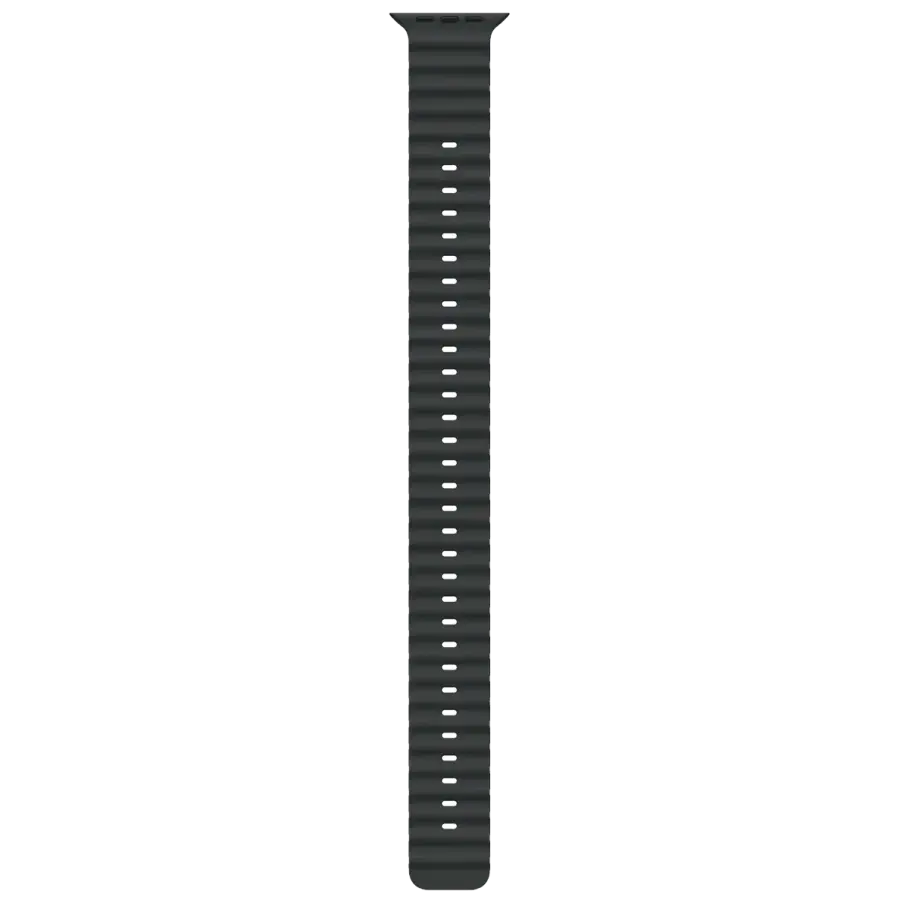 Подовжувач ремінця Apple 49mm Black Ocean Band Extension - Natural Titanium Finish (MXTM3)