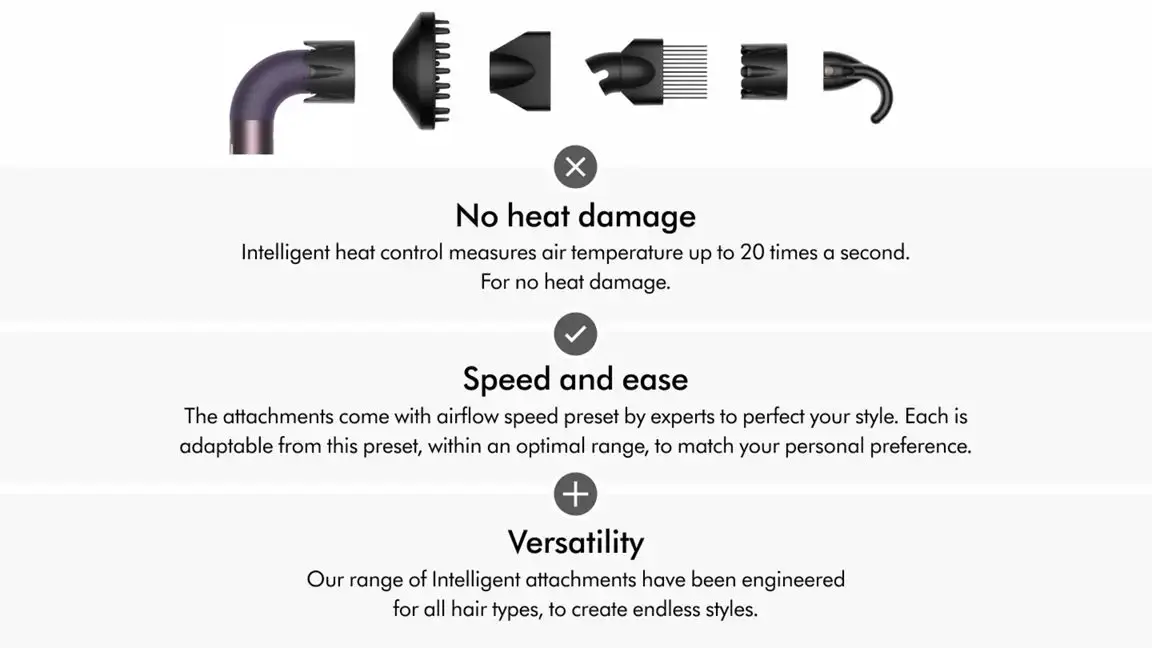 Профессиональный фен для волос Dyson HD18 Supersonic r Professional Hair Dryer Curly+Coily - Jasper Plum (123486-01) EU