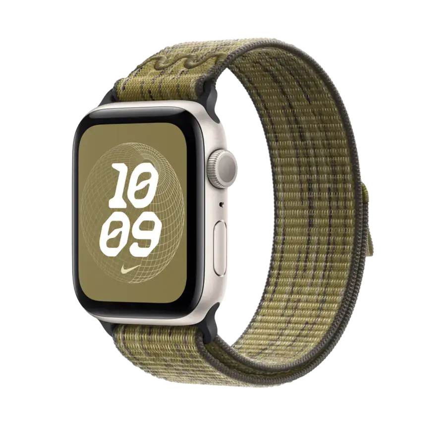 Ремінець Apple Green/Grey Nike Sport Loop для Apple Watch 42/44/45/49mm (MXU33)