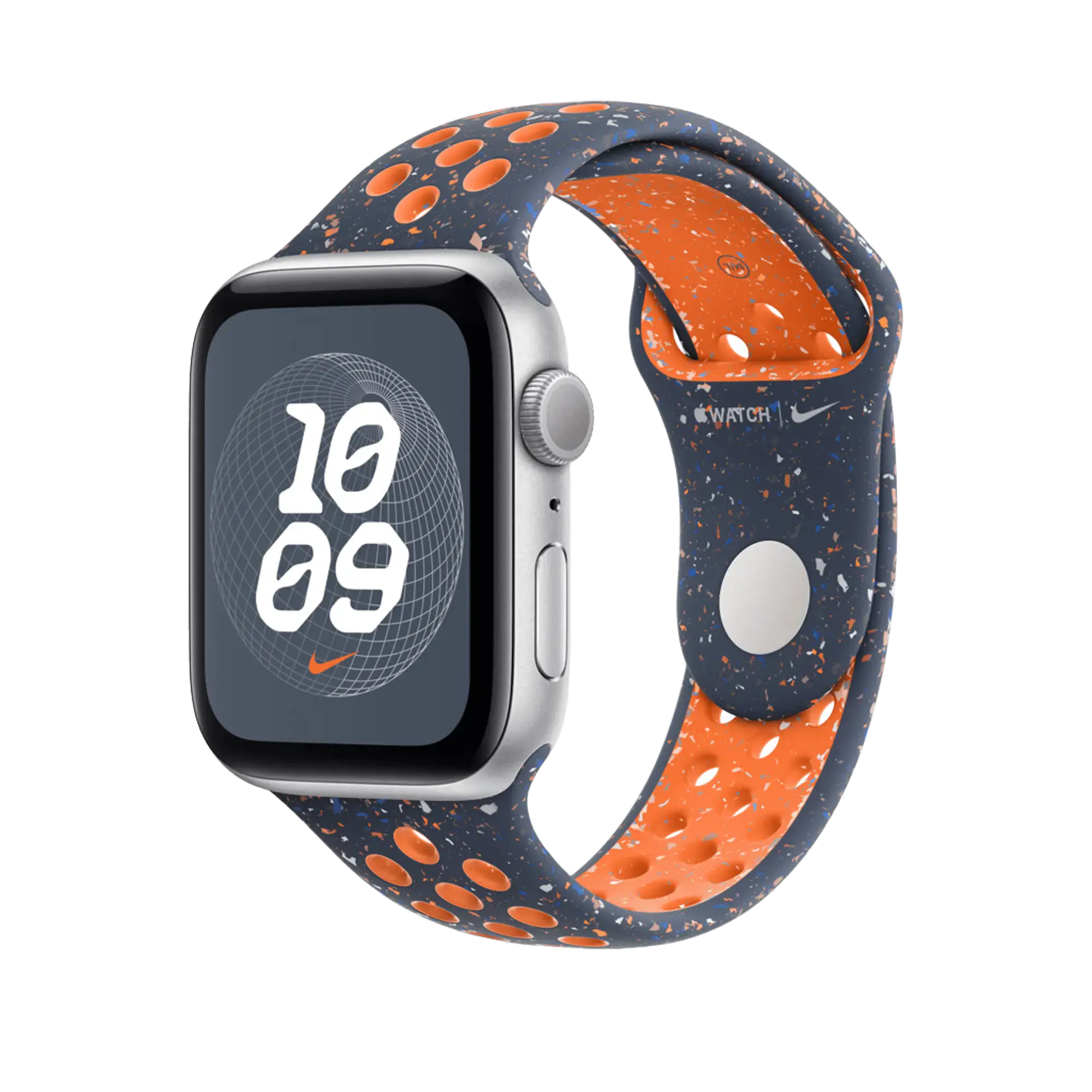 Ремінець Apple Blue Flame Nike Sport Band M/L для Apple Watch 44/45/46/49mm (MYLC3)
