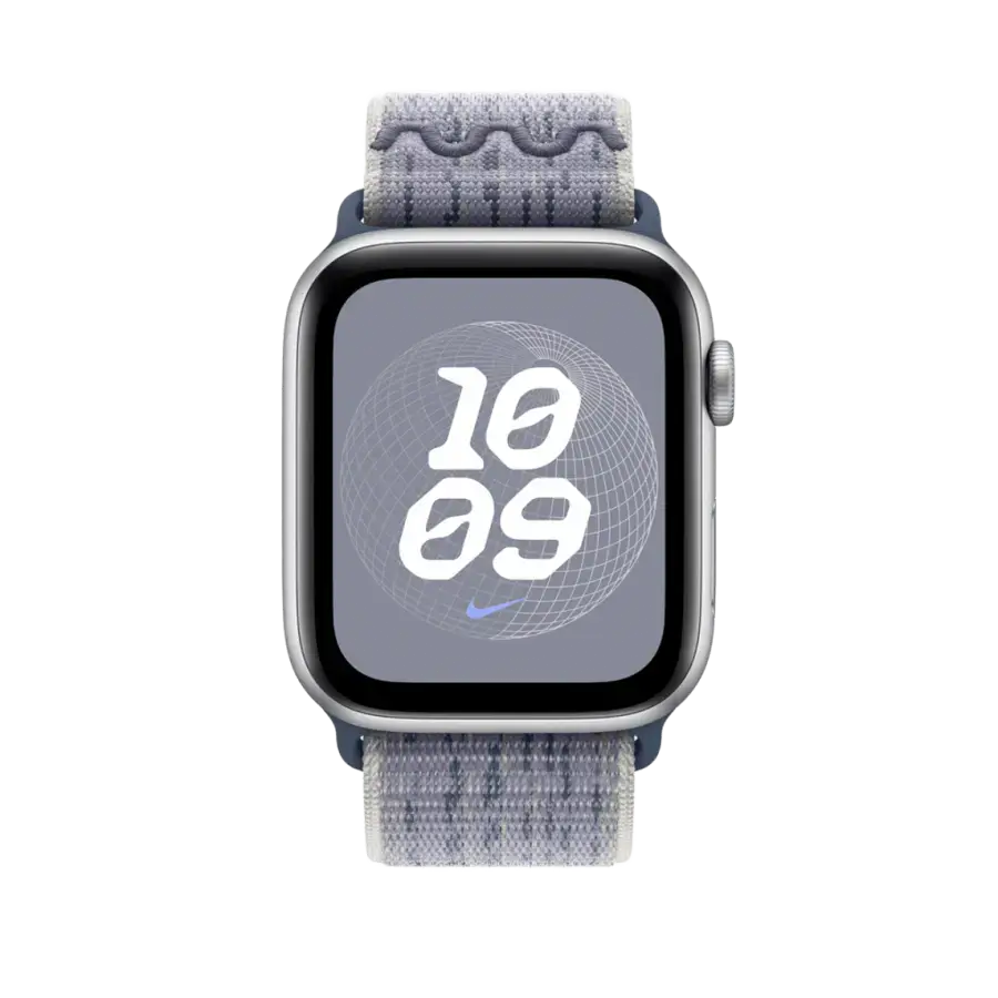 Ремінець Apple Grey/Blue Nike Sport Loop для Apple Watch 42/44/45/49mm (MXU13)