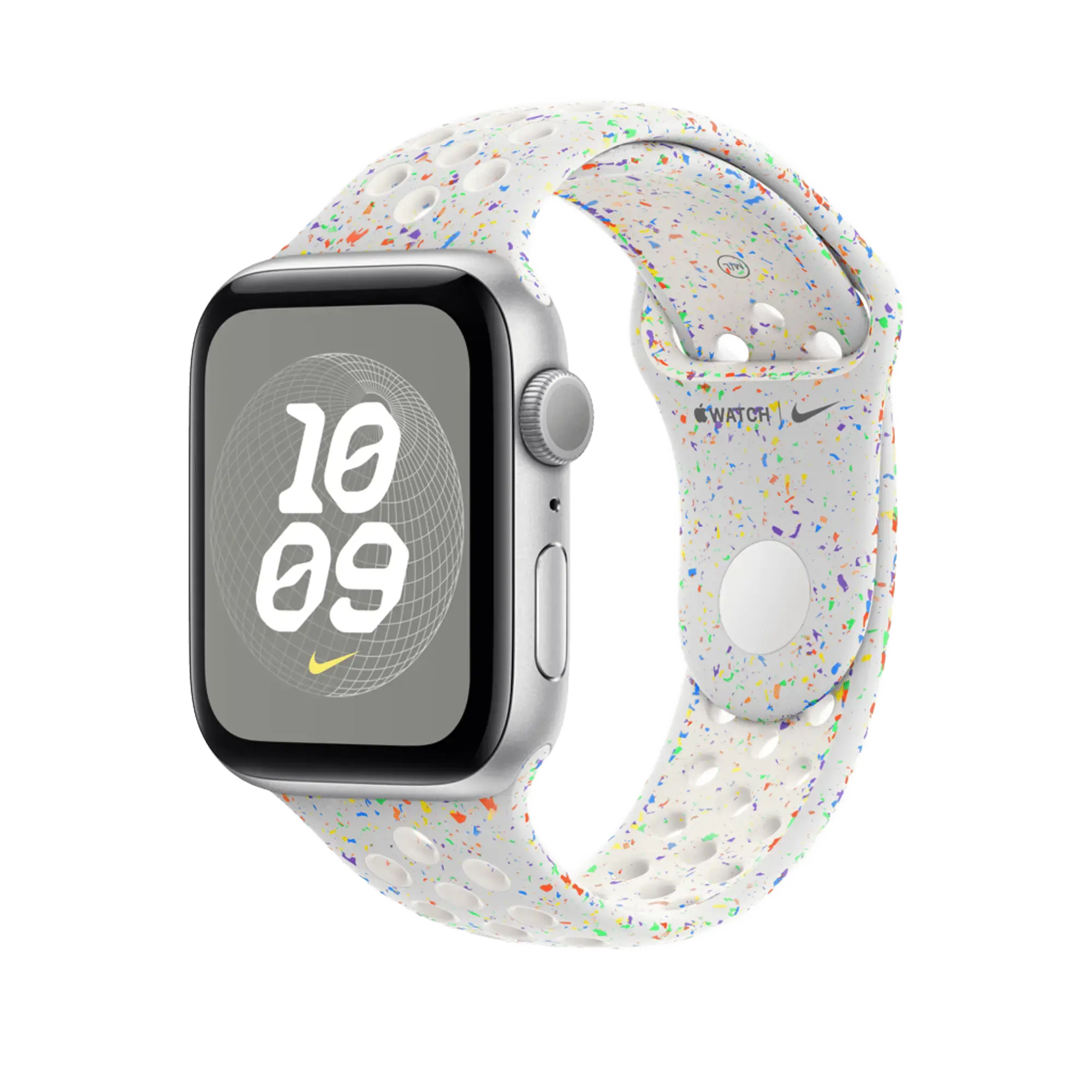 Ремінець Apple Pure Platinum Nike Sport Band M/L для Apple Watch 44/45/46/49mm (MYL53)