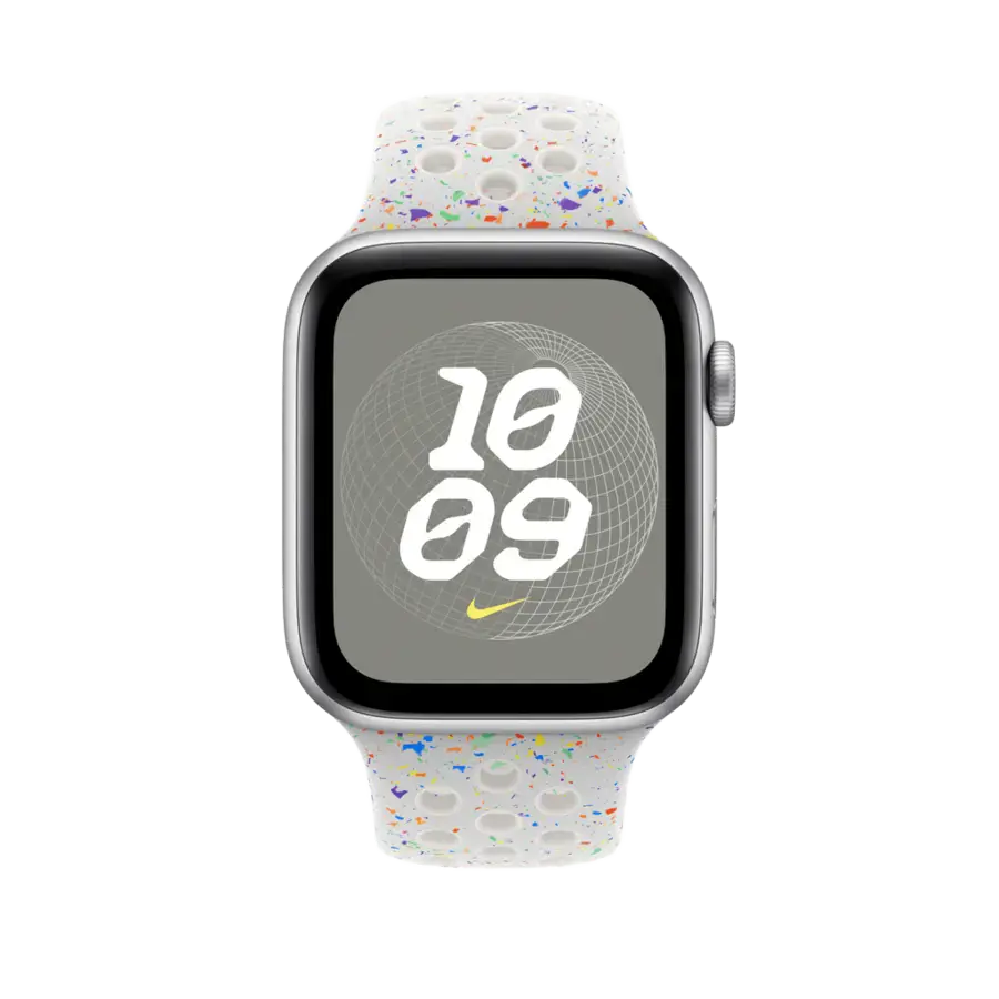 Ремінець Apple Pure Platinum Nike Sport Band S/M для Apple Watch 42/44/45/49mm (MYL43)