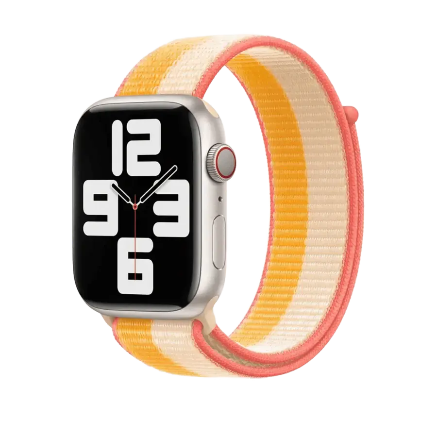 Ремінець Apple Sport Loop для Apple Watch 44/45/46/49mm - Maize/White (ML2Y3)