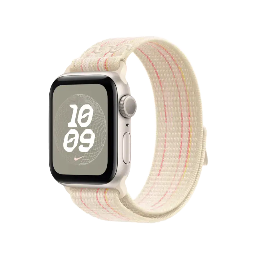 Ремінець Apple Starlight/Pink Nike Sport Loop для Apple Watch 38/40/41/42mm (MC1Q4, MYJC3)