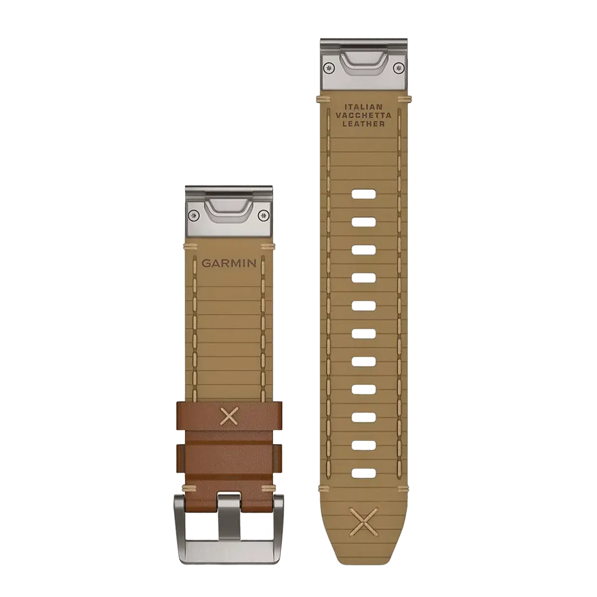 Ремешок Garmin QuickFit 22 Italian Vacchetta Leather Strap (010-12738-04)