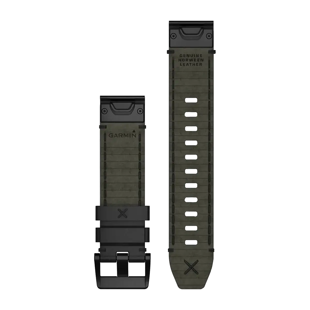 Ремінець Garmin QuickFit 22 Leather Strap - Black (010-12738-19)