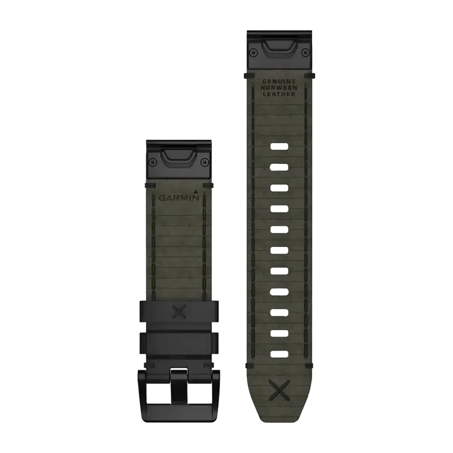 Ремінець Garmin QuickFit 22 Leather Strap - Black (010-12738-19)