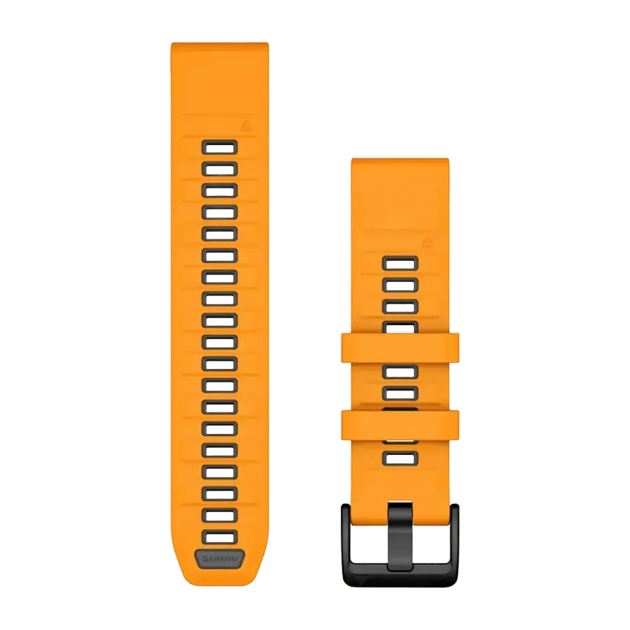 Ремешок Garmin QuickFit 22 Watch Bands Silicone - Spark Orange/Graphite (010-13392-01)