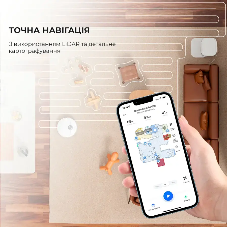 Робот-пылесос с влажной уборкой Dreame Bot L10s Ultra (RLS6LADC)