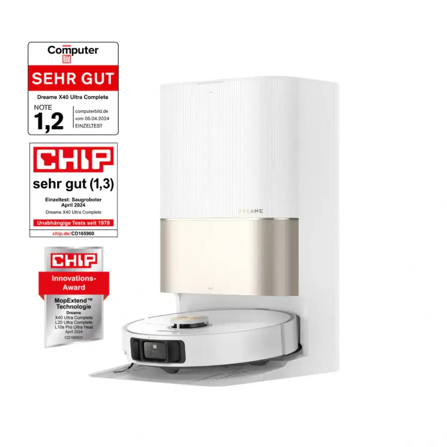 Робот-пылесос с влажной уборкой Dreame X40 Ultra Complete White (RLX63CE-2)