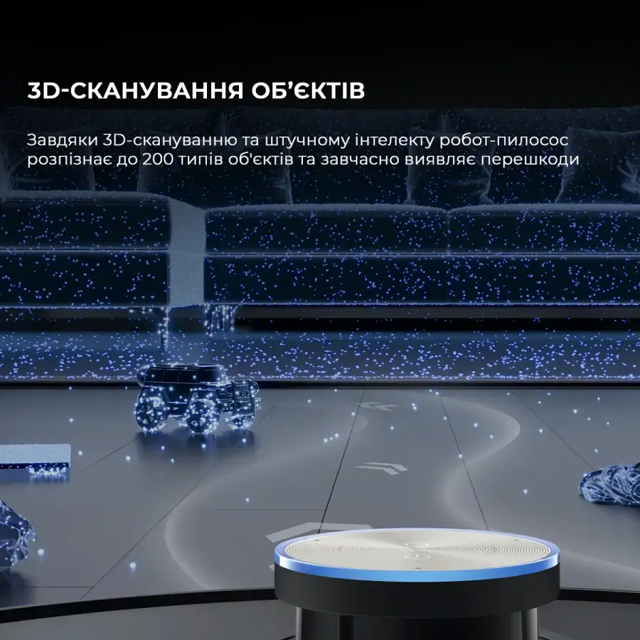 Робот-пылесос с влажной уборкой Dreame X50 Ultra Complete - Black (RLX85CE-4-BL)