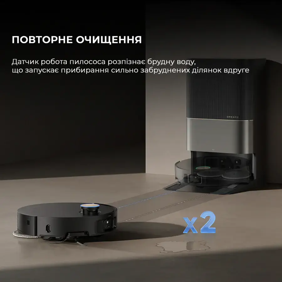 Робот-пылесос с влажной уборкой Dreame X50 Ultra Complete - Black (RLX85CE-4-BL)