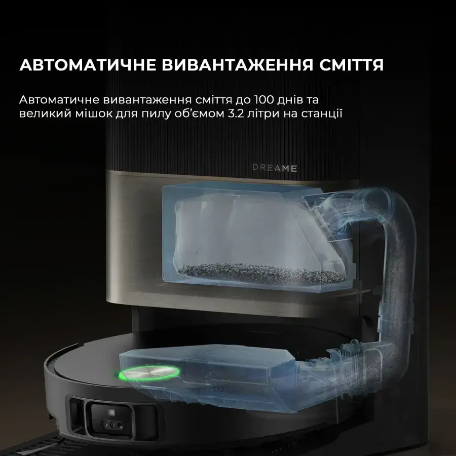 Робот-пылесос с влажной уборкой Dreame X50 Ultra Complete - Black (RLX85CE-4-BL)