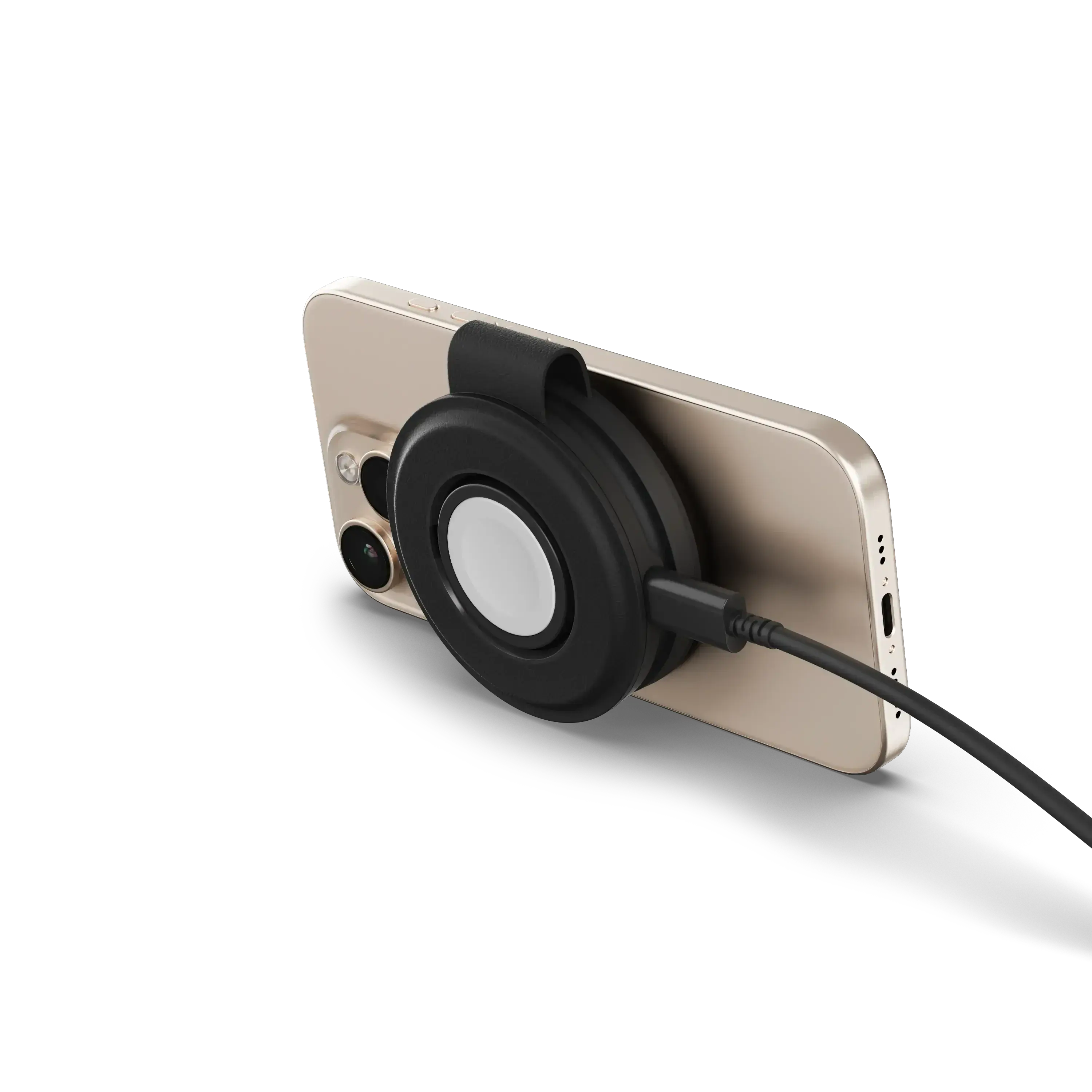 Складаний бездротовий зарядний пристрій Satechi OntheGo 2-in-1 Qi2 Charger - Black (ST-QTG21K)